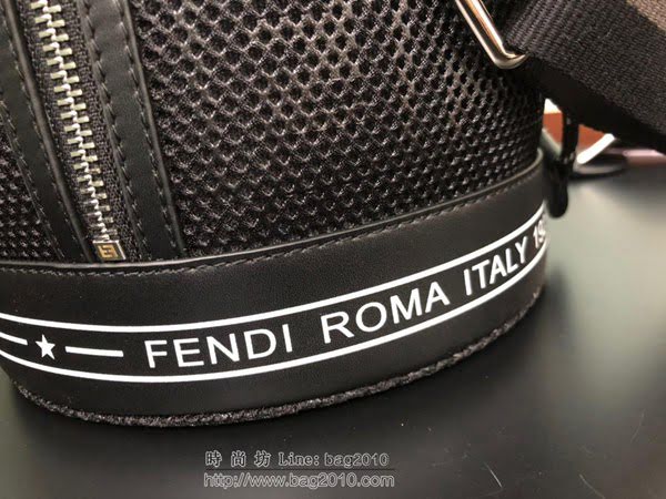 FENDI男包 中型款 男士水桶包 芬迪肩背包 男士斜背包  fdz2231